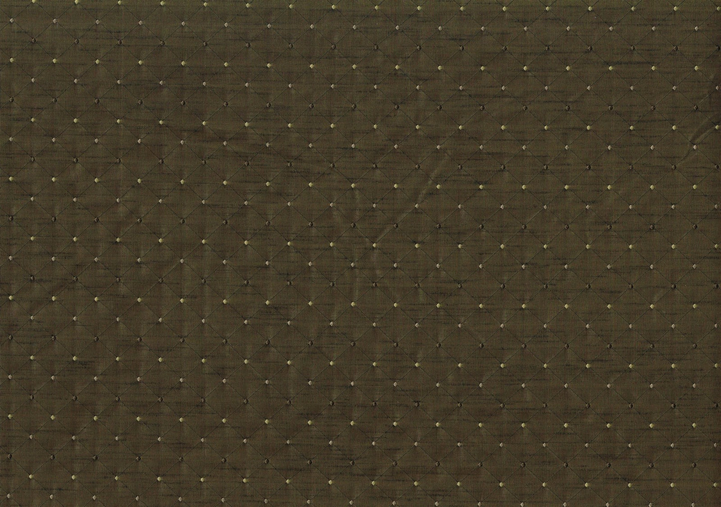 1.25 Yds Designer Fabric Brown with Beige Dot Diamond  Drapery Upholstery 