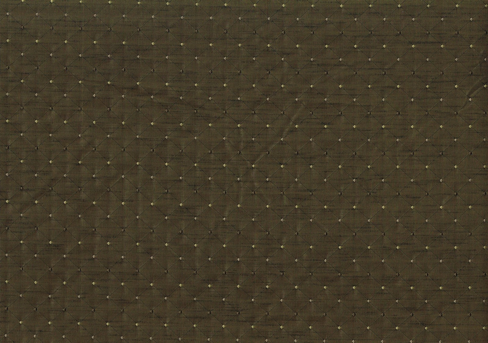 1.25 Yds Designer Fabric Brown with Beige Dot Diamond  Drapery Upholstery 