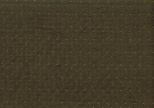 1.25 Yds Designer Fabric Brown with Beige Dot Diamond  Drapery Upholstery 