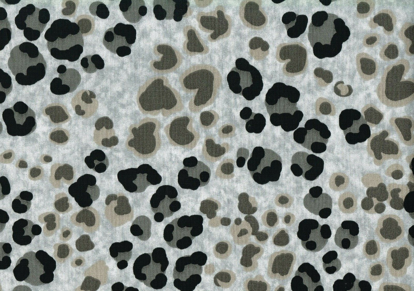 Designer Fabric Taupe Gray Black  Cotton Duck Print  Drapery Upholstery 