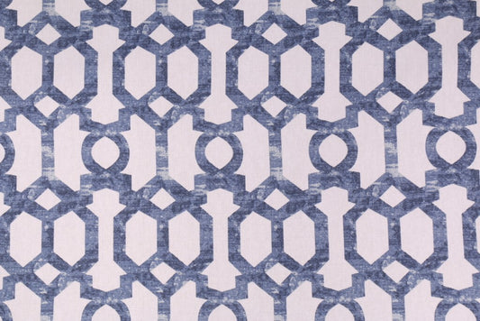 5 Yds Mill Creek Fabric Widegren Navy Cotton Drapery Upholstery