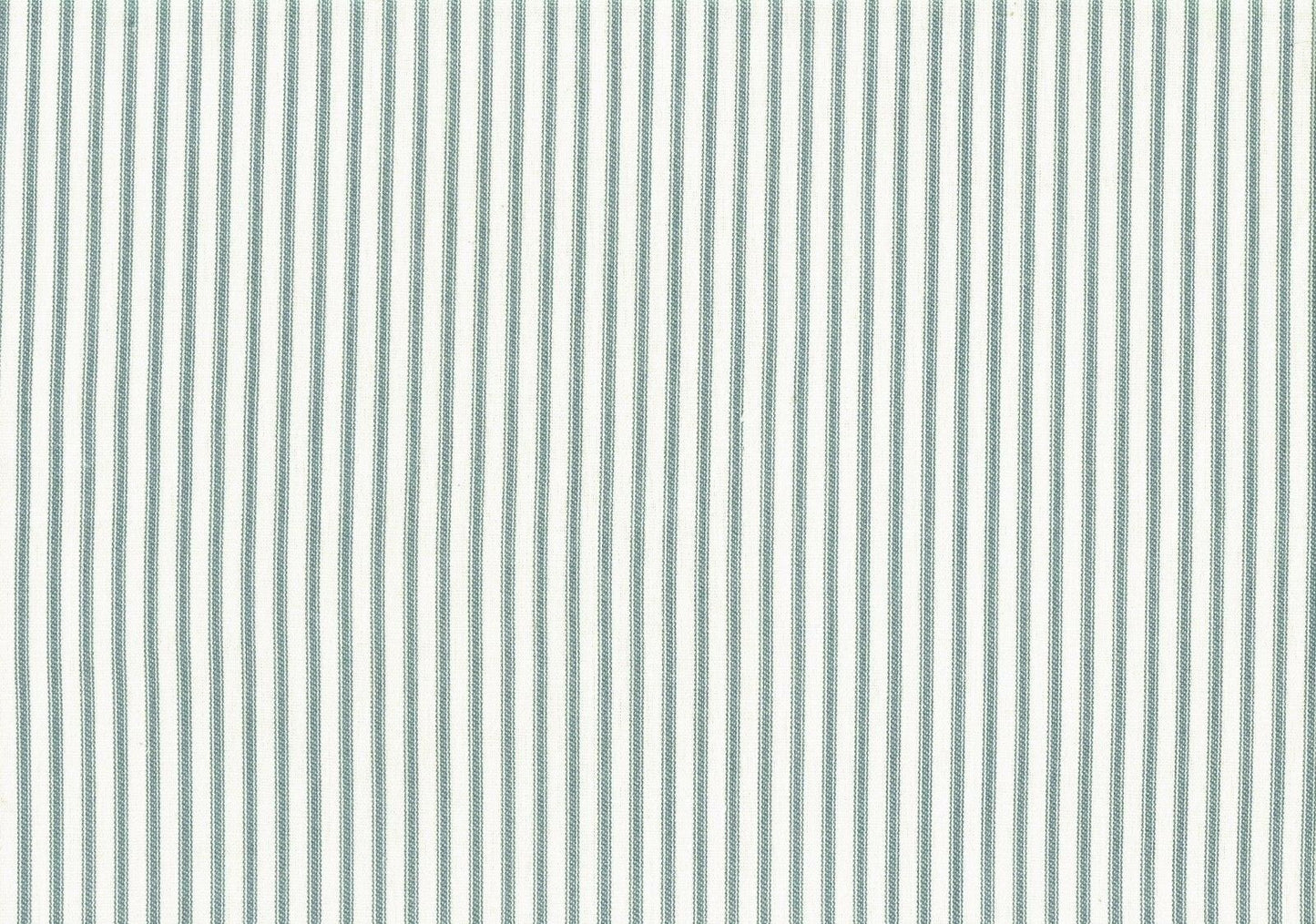 9 Yds  Designer Fabric Blue Ticking Stripe Cotton  Print   Drapery Upholstery 