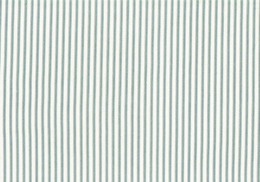 9 Yds  Designer Fabric Blue Ticking Stripe Cotton  Print   Drapery Upholstery 