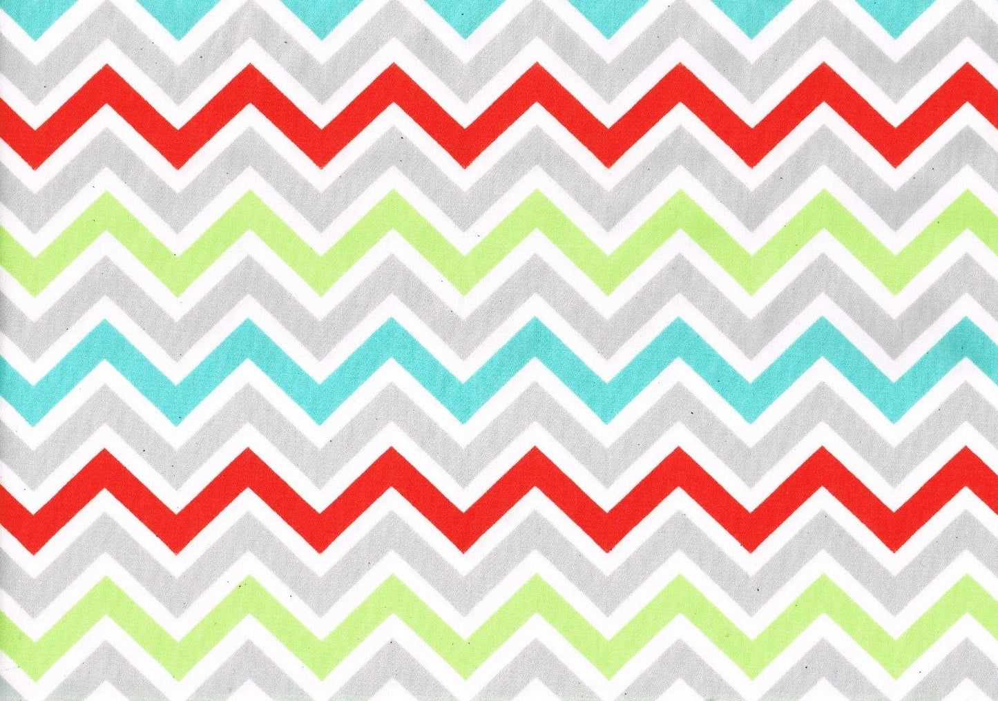 4.75   Yds Premier Prints Fabric Red White Lime Gray Aqua Cotton  Drapery 