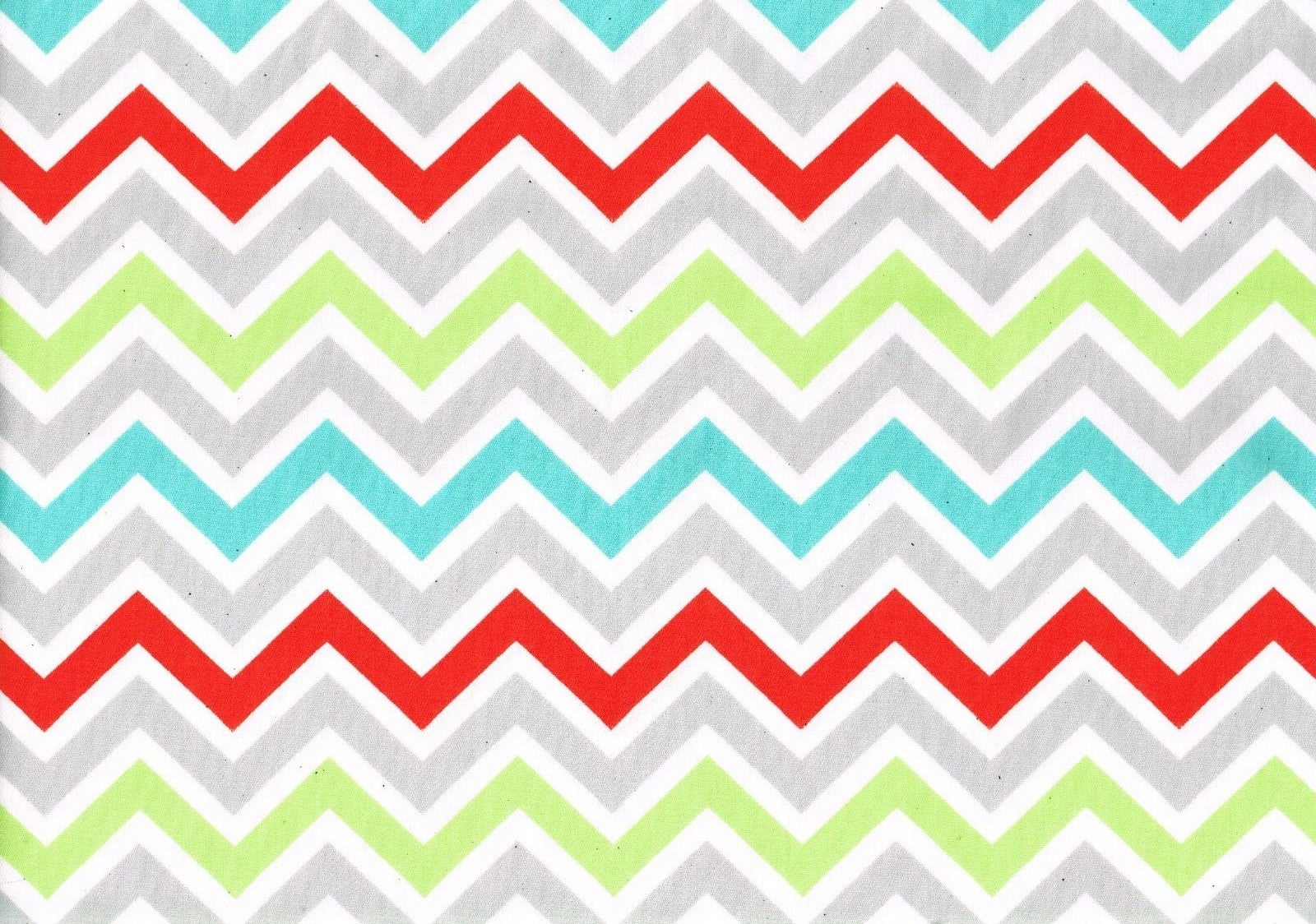 4.75   Yds Premier Prints Fabric Red White Lime Gray Aqua Cotton  Drapery 