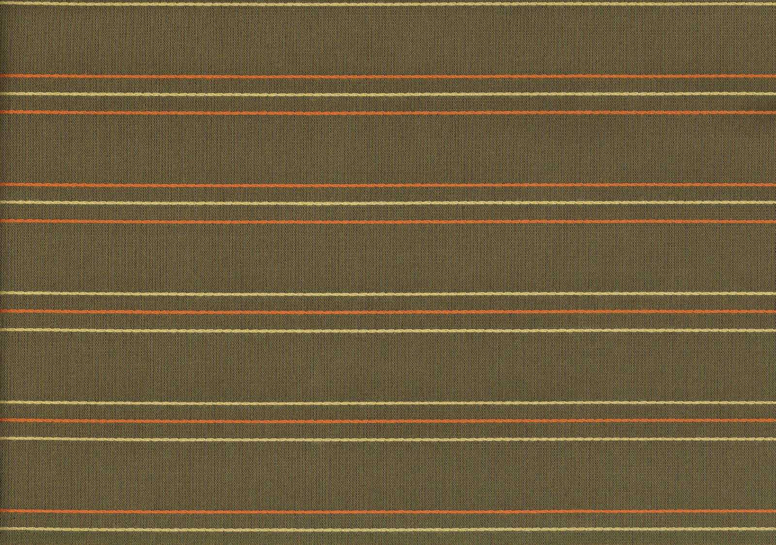 2.25 Yards Glen Raven Fabric Brown Orange Beige Stripe Drapery Upholstery 