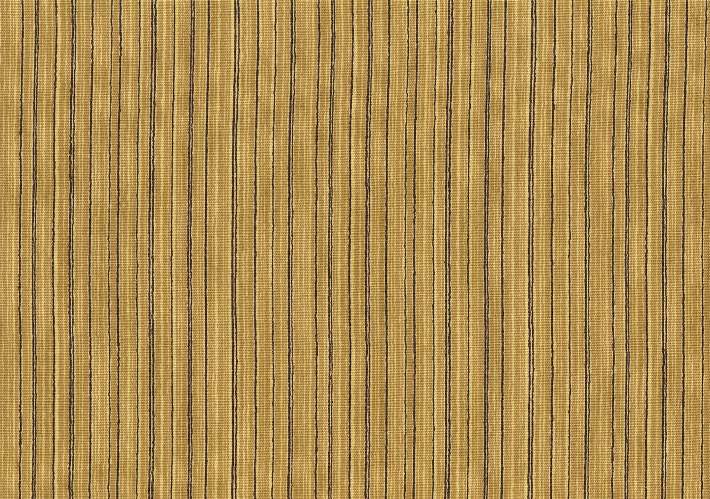 Kingsway Fabrics Greenwich Camel Black Stripe Cotton Drapery Upholstery 