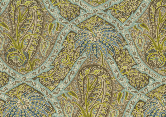 Tommy Bahama Fabric Polynesian Paisley Nutmeg Cotton Drapery Upholstery