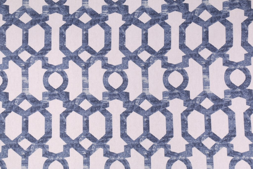 5 Yds Mill Creek Fabric Widegren Navy Cotton Drapery Upholstery