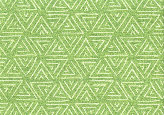 5 Yds  Mill Creek Fabric Green Ivory   Indoor/Outdoor Drapery  Upholstery  