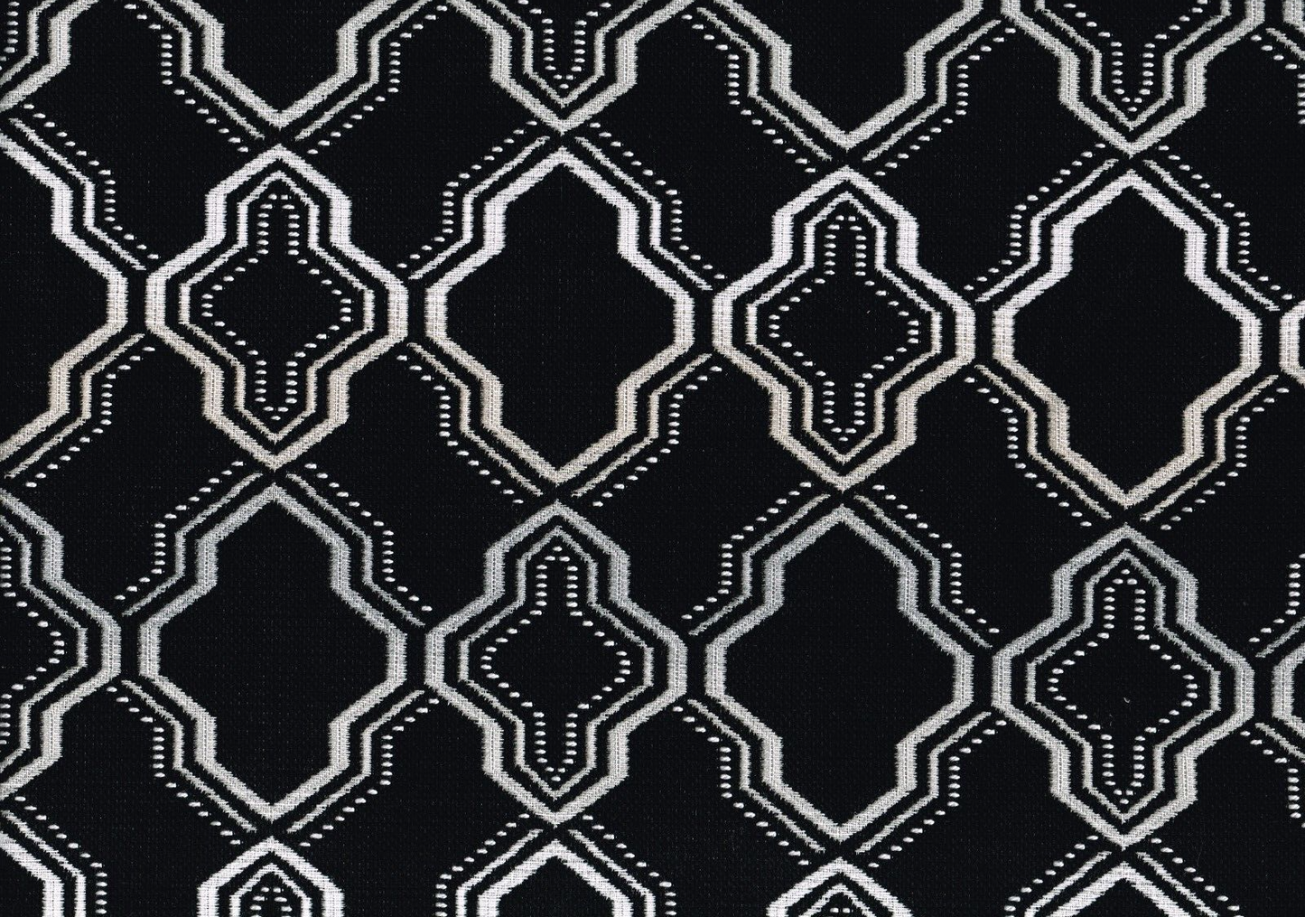 7.75 Yds Sunbrella Fabric Black White Woven 100% Solution Dyed Acryle Upholstery