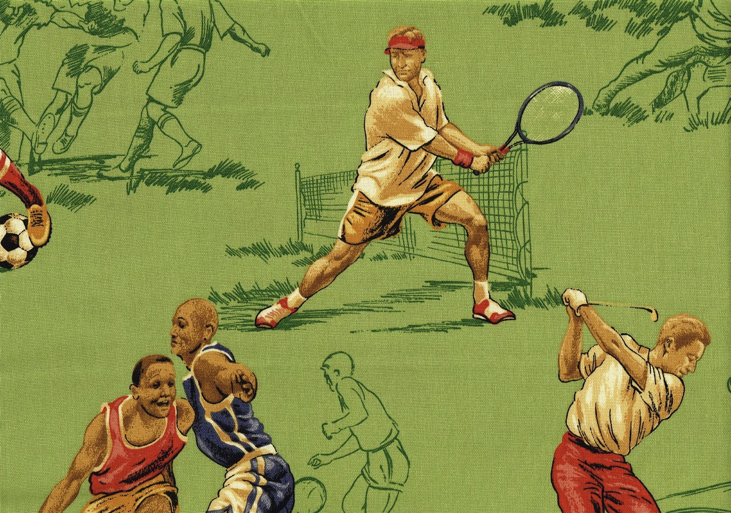 Robert Allen Home Fabrics Sports   Cotton  Drapery Upholstery 