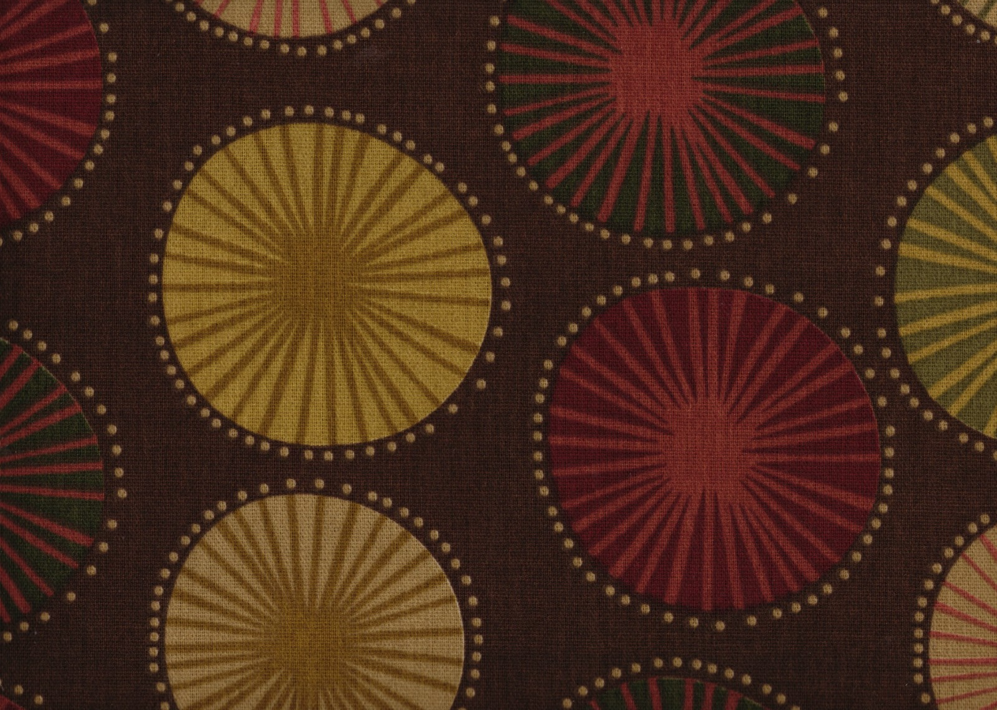 7 Yds Richloom Fabric Brown Gold Burgundy   Indoor/Outdoor Drapery Upholstery