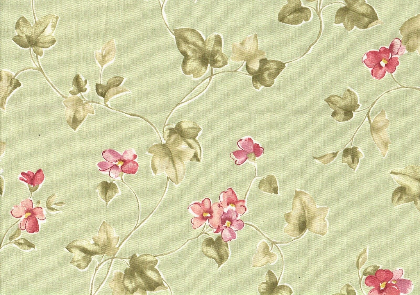 5 Yds Waverly Fabric Ivy Twirl  Cotton  Drapery Upholstery