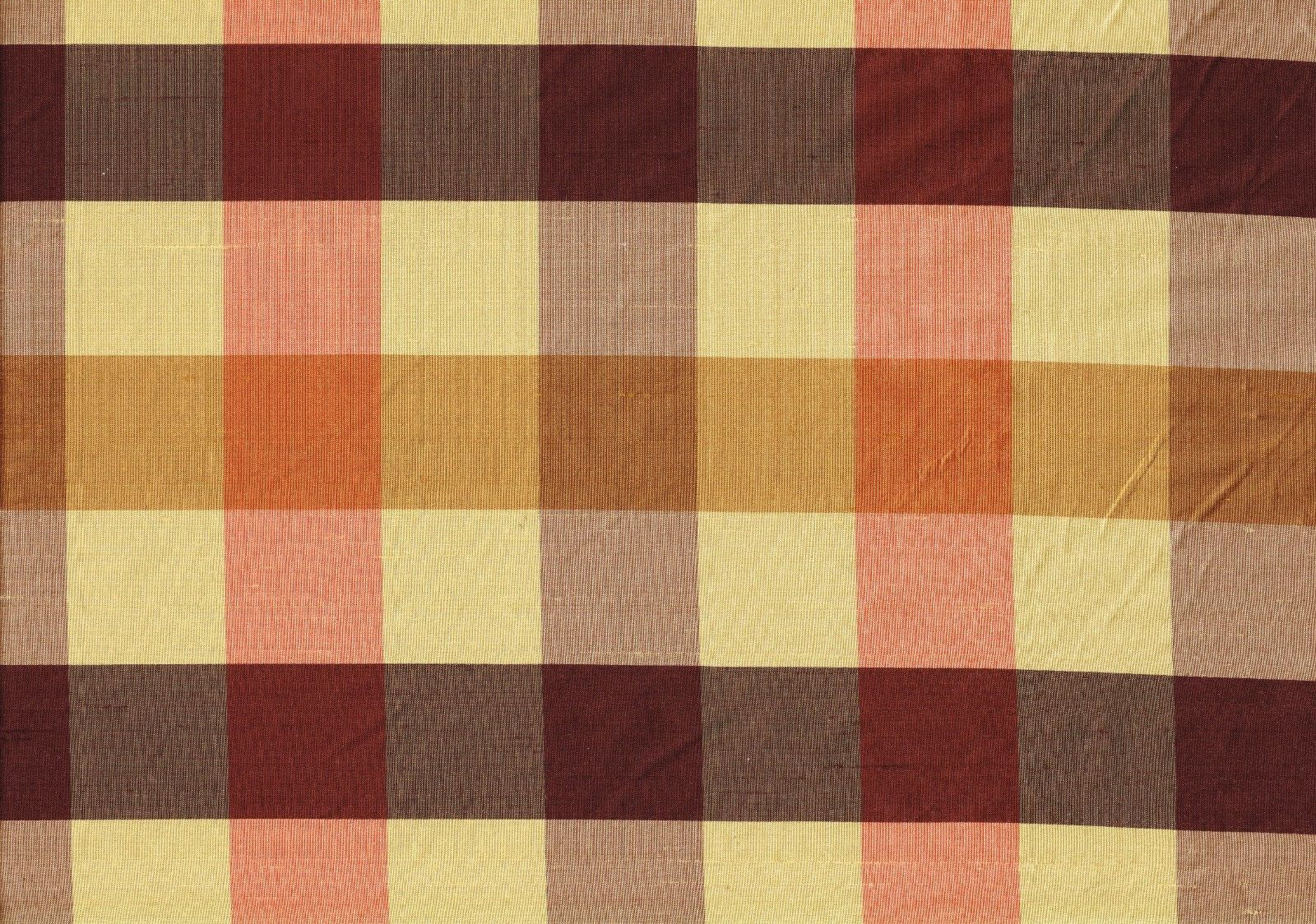 Avon Silk Fabric  100%  Silk Burgundy Gold Drapery Upholstery