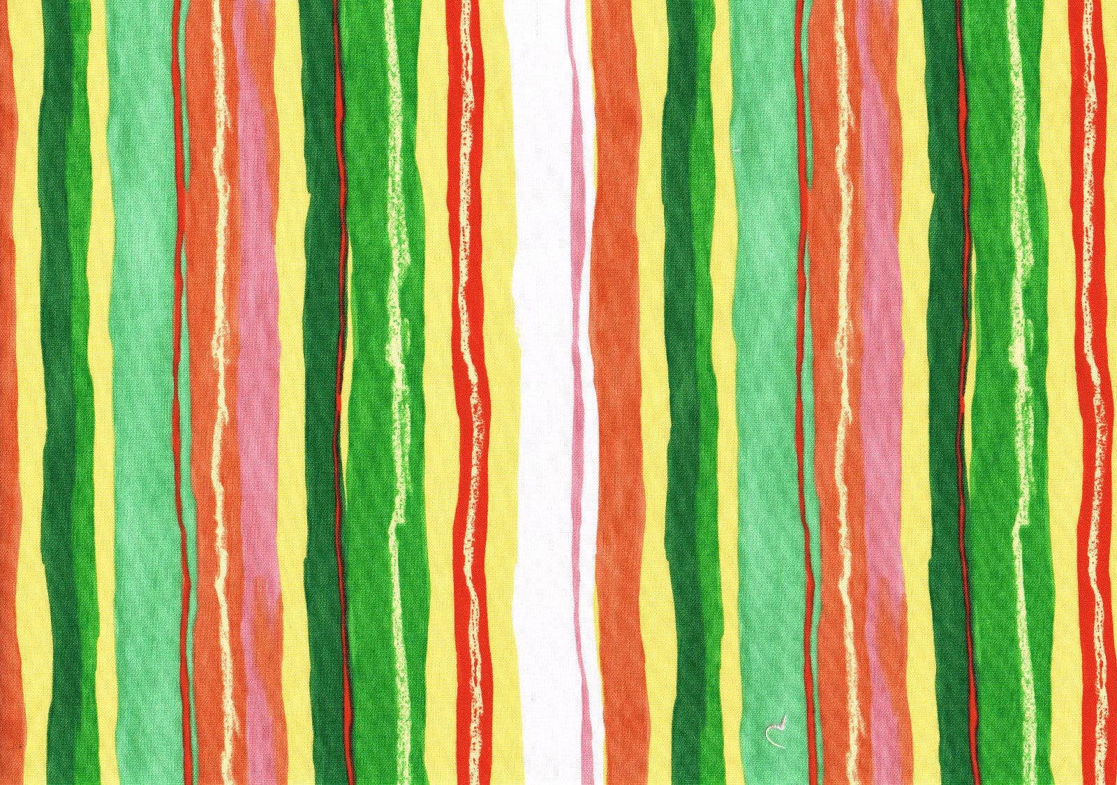 Mill Creek Fabric Stripe Green Red White Yellow Drapery Upholstery