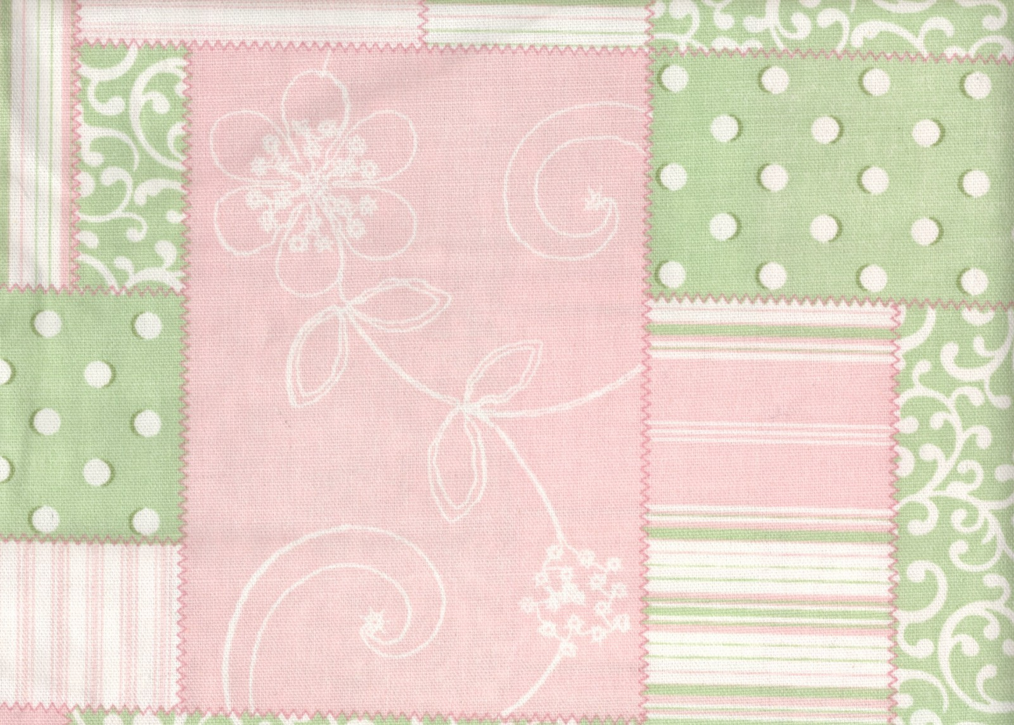 2.25 Yds Waverly Fabric Cozy Quilt Cotton  Drapery Upholstery