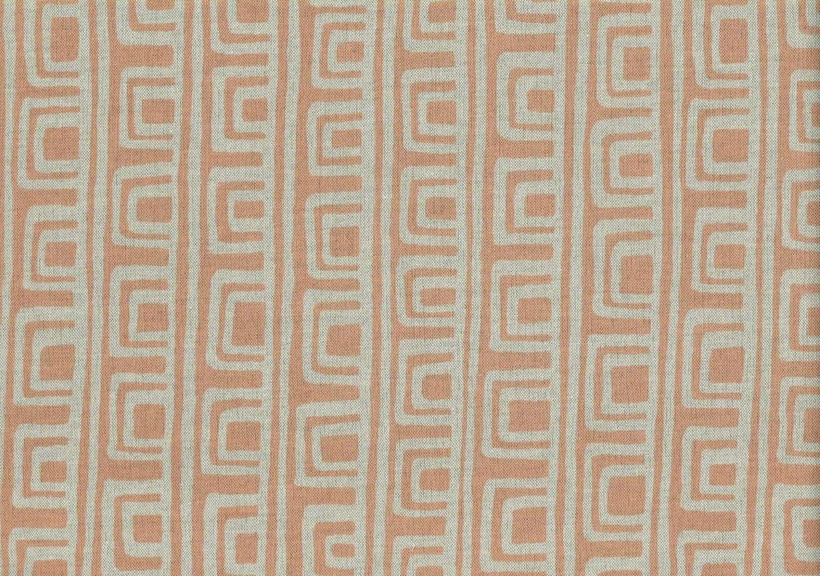 PKaufmann Fabric On the Square Baked Clay   Drapery Upholstery 