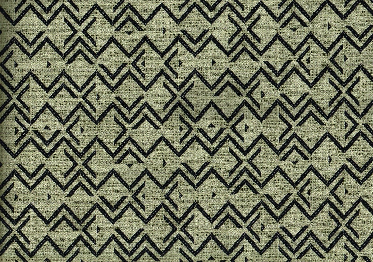 3.50 Yds  Sunbrella Fabric Black Green   Acrylic  Indoor/Outdoor  Upholstery