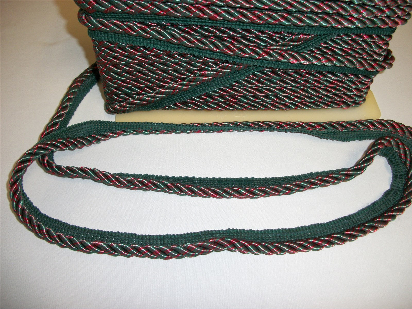 1/2" Lip Cording Conso Princess Green Red Collection Drapery Upholstery 