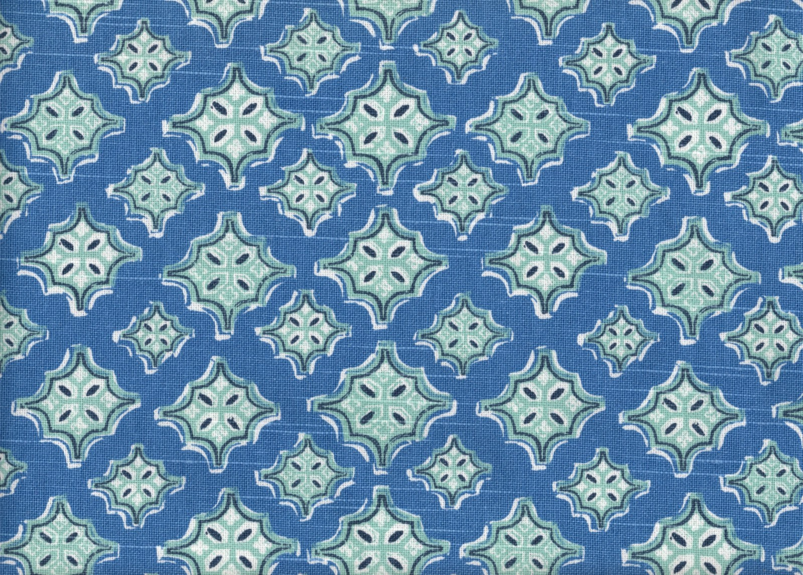 6.5 Yds Lacefield Fabric Trevi Cyan Drapery Upholstery