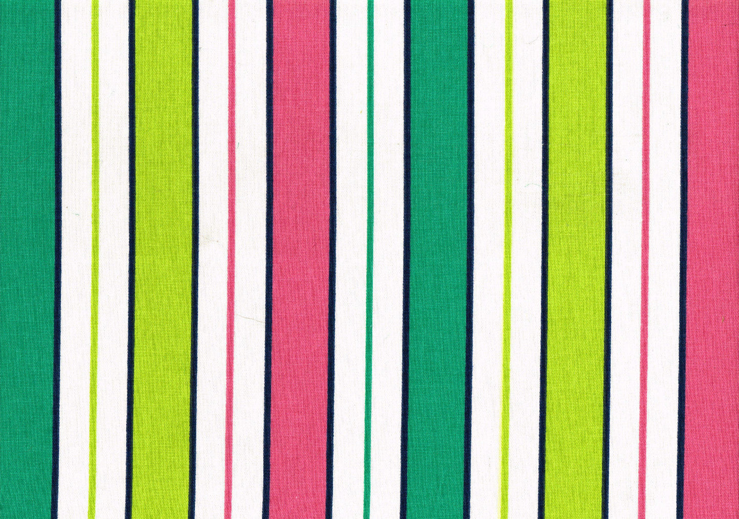 PKaufmann Fabric Green White Lime Pink Black Stripe   Cotton Drapery Upholstery