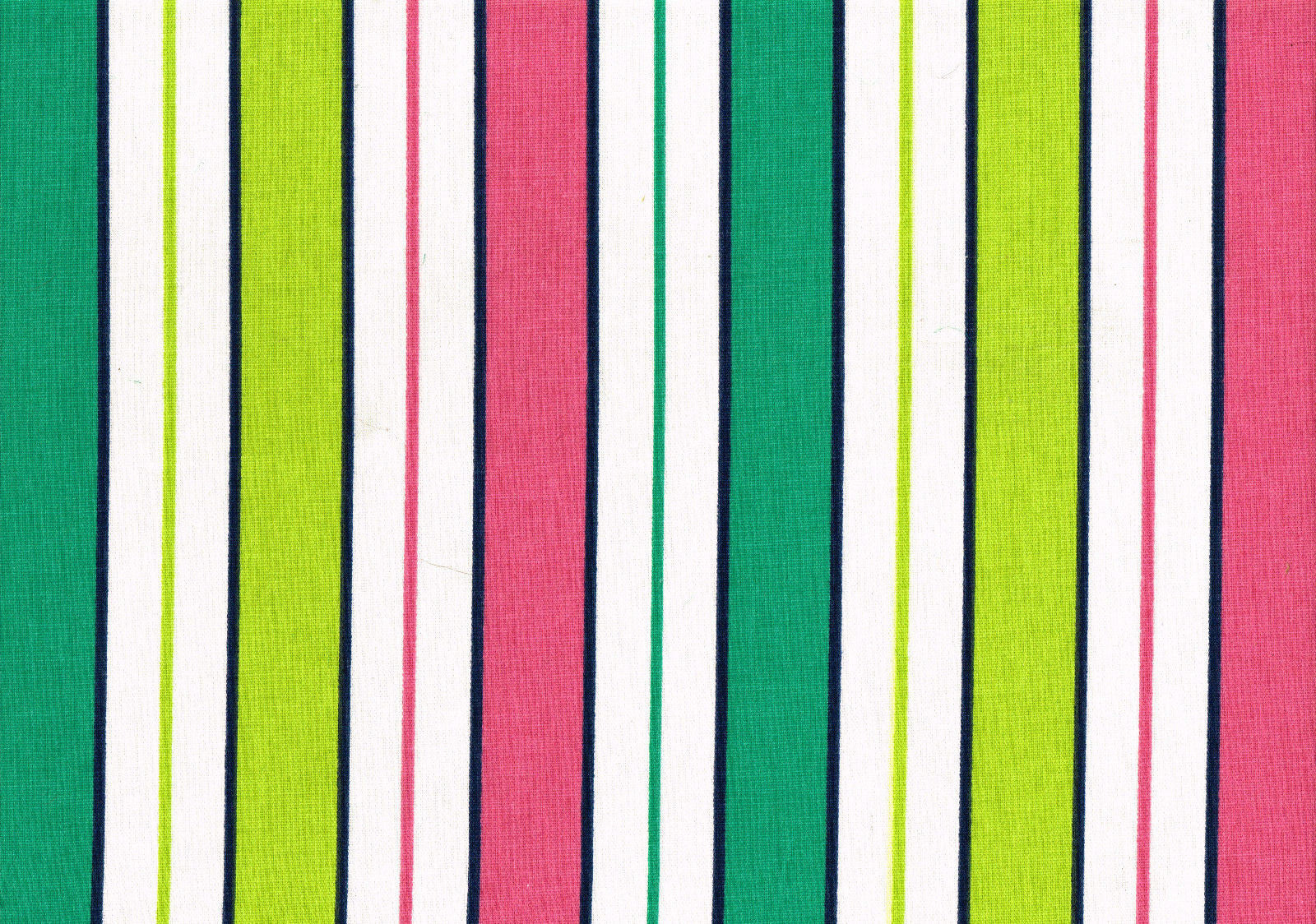PKaufmann Fabric Green White Lime Pink Black Stripe   Cotton Drapery Upholstery