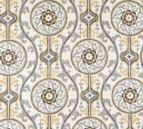 6  Yds  Magnolia Home Fabric Oh Suzanni Metal Cotton  Print  Drapery Upholstery 