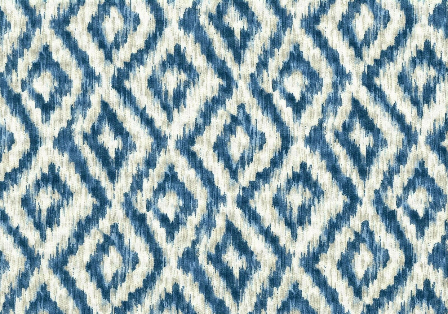 6 Yds  Swavelle Mill Creek Fabric Blue Beige Cotton   Drapery Upholstery 