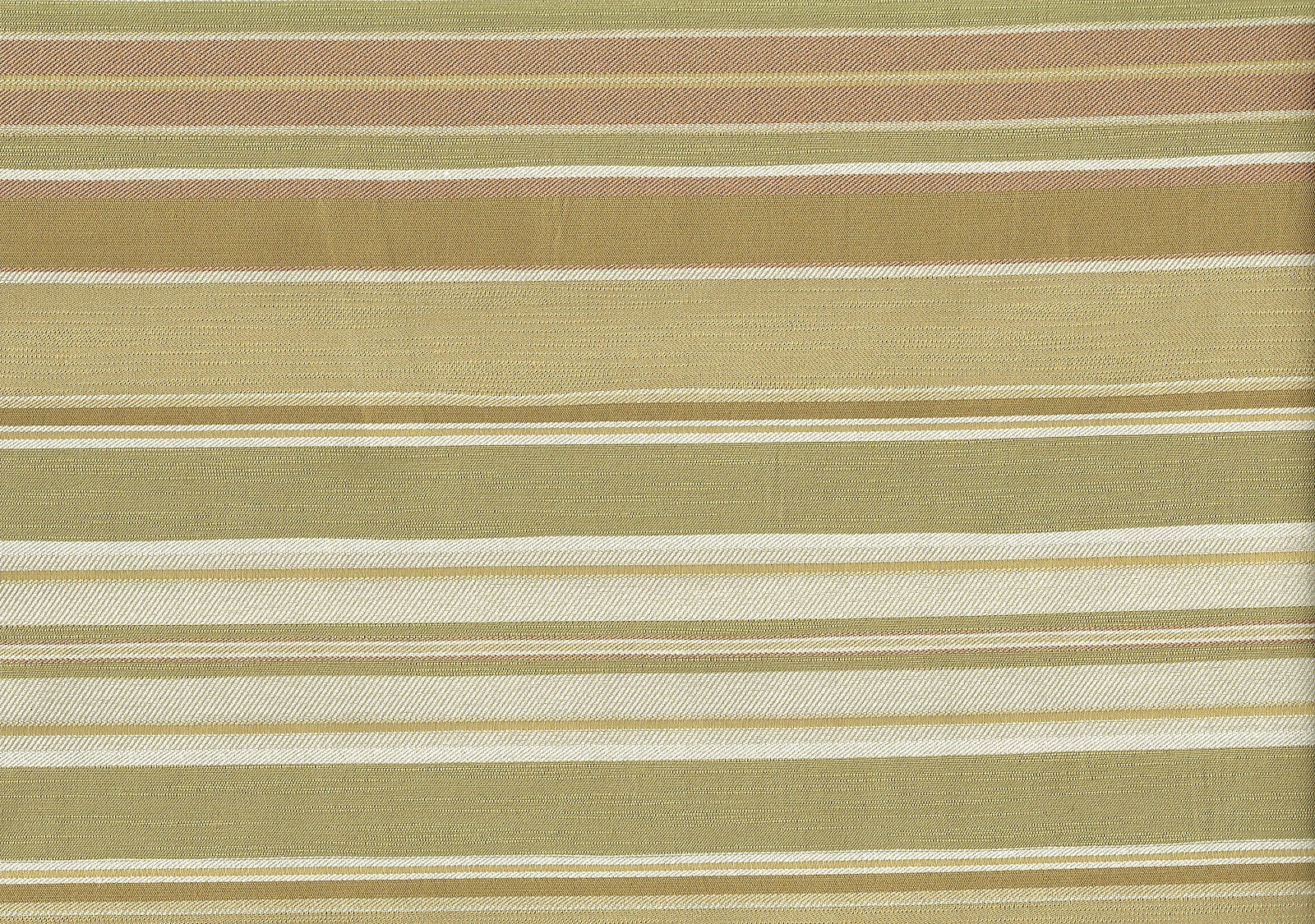 Designer Fabric  Camel Brown Off White Rose Green Stripe  Drapery Upholstery  