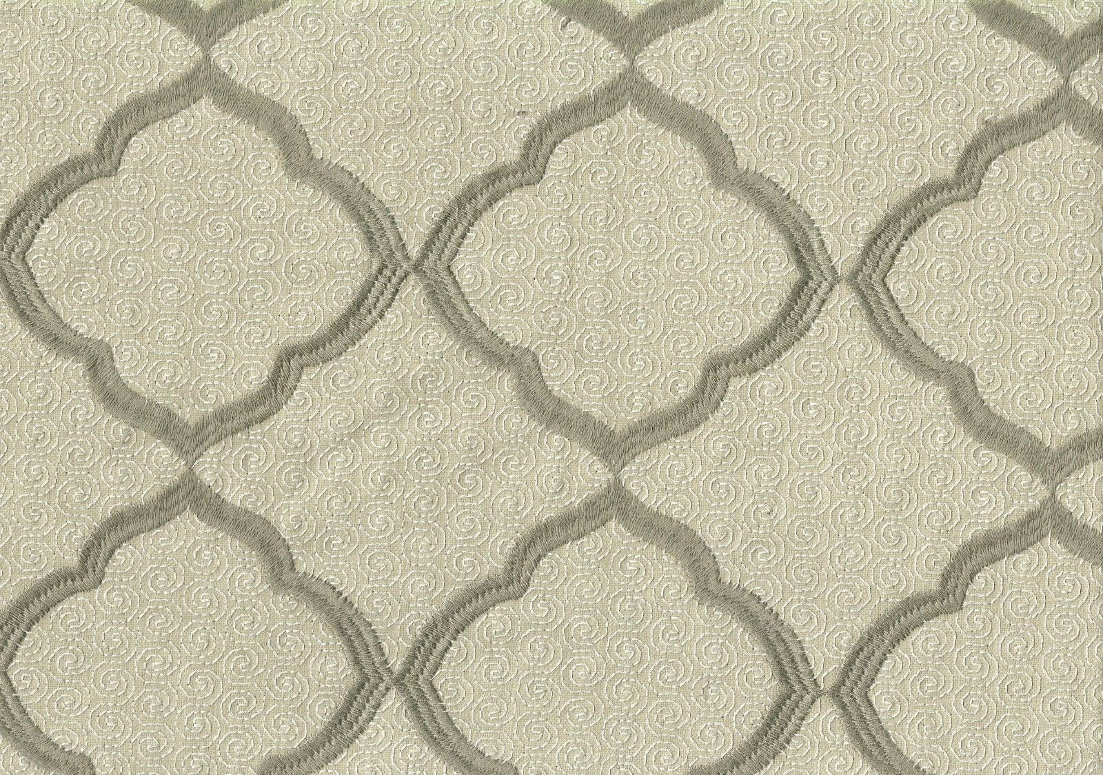Richloom Fabric Platinum Collection Capricorn Embroidered Drapery Upholstery 