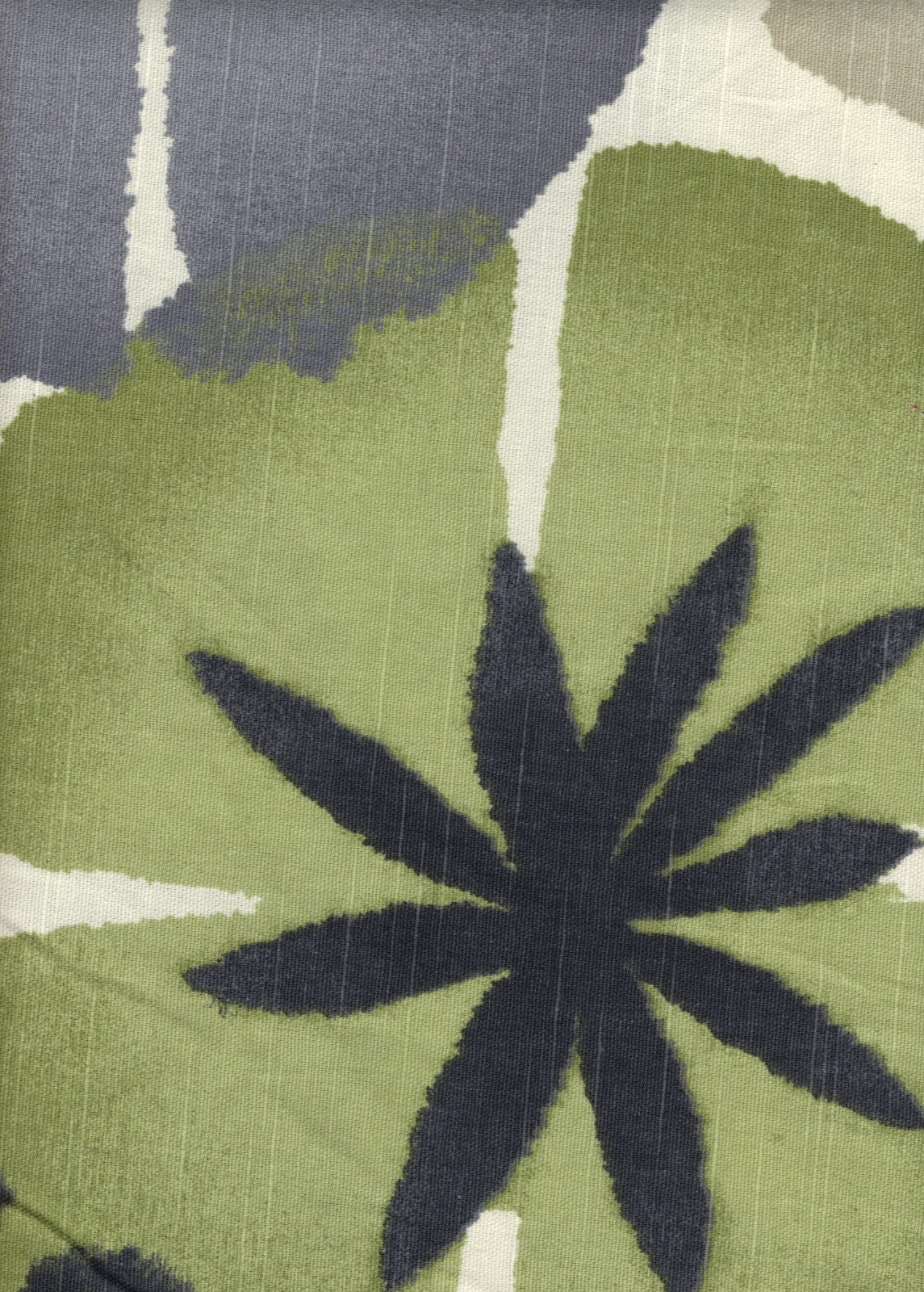 5.25 Yds Robert Allen Fabric Pure Petals Graystone Cotton Drapery Upholstery