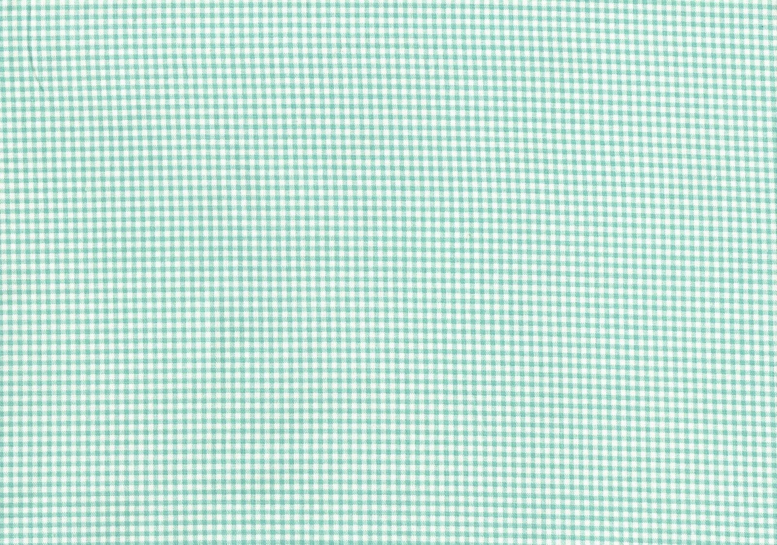 Designer Fabric Aqua Small Check 100% Cotton Drapery Upholstery 