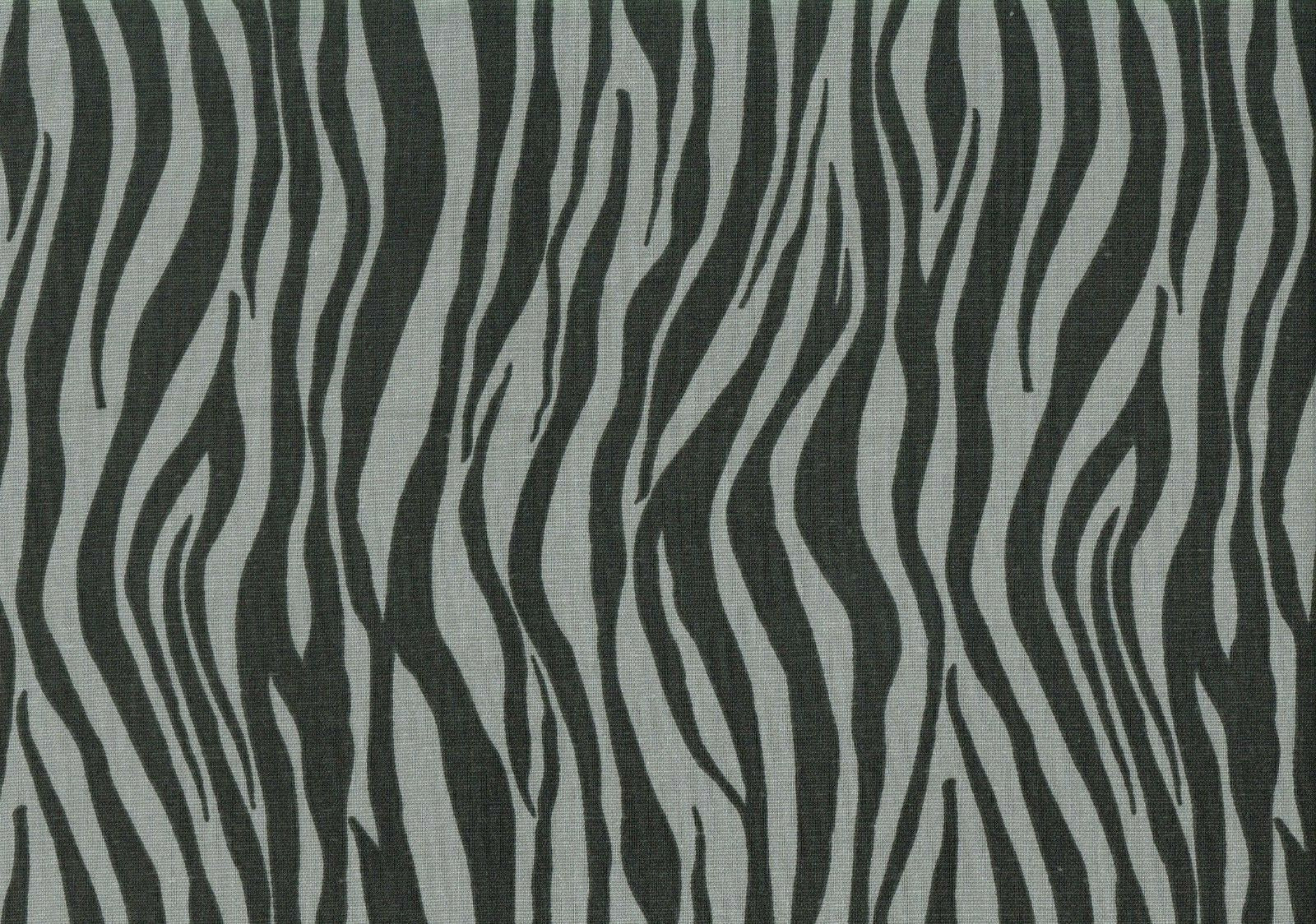 Designer Fabric Gray Black   Print Cotton Duck  Drapery Upholstery 