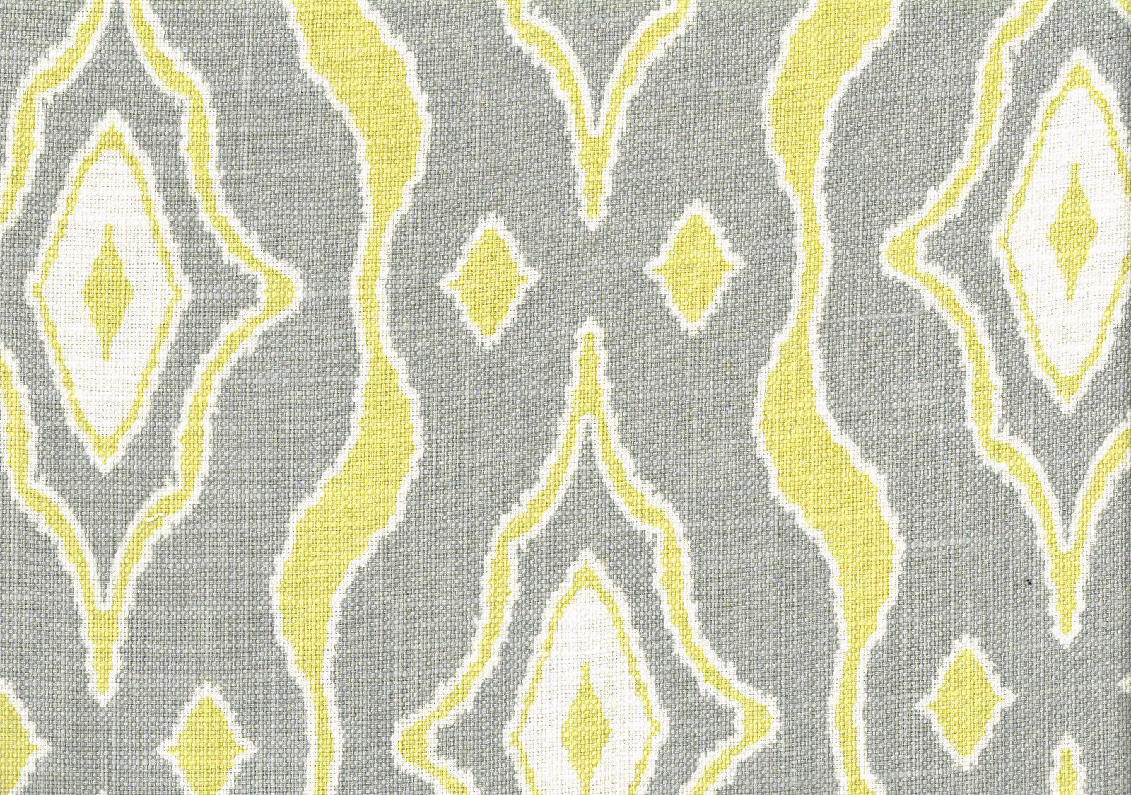 Magnolia Home Fabric Max Citrus  Gray Chartreuse White  Drapery Upholstery 