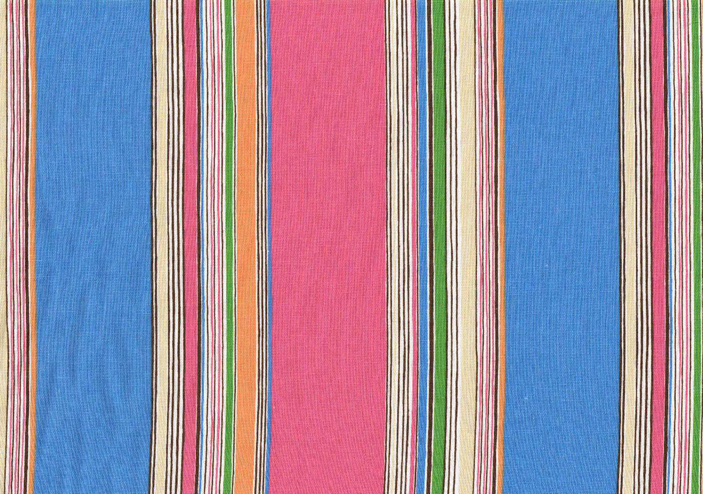 PKaufmann Fabric Pink Blue Green Striped   Cotton Drapery Upholstery