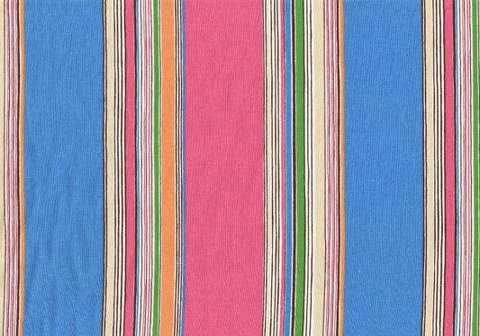 PKaufmann Fabric Pink Blue Green Striped   Cotton Drapery Upholstery