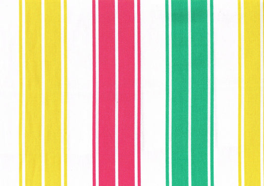 Robert Allen Portfolia Fabric Cabana Club Yellow Green Hot Pink White Drapery 