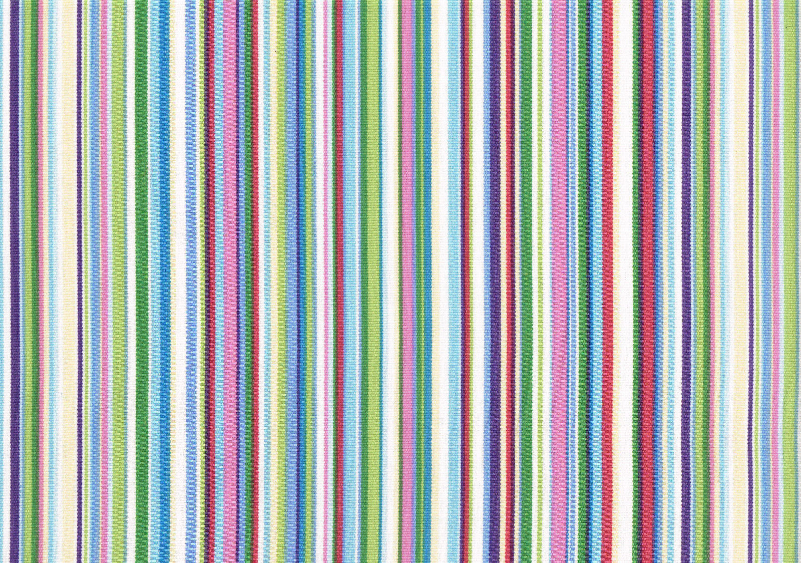 2.50 Yds PKaufmann Fabric Blue Pink Red Green Striped Cotton Drapery Upholstery