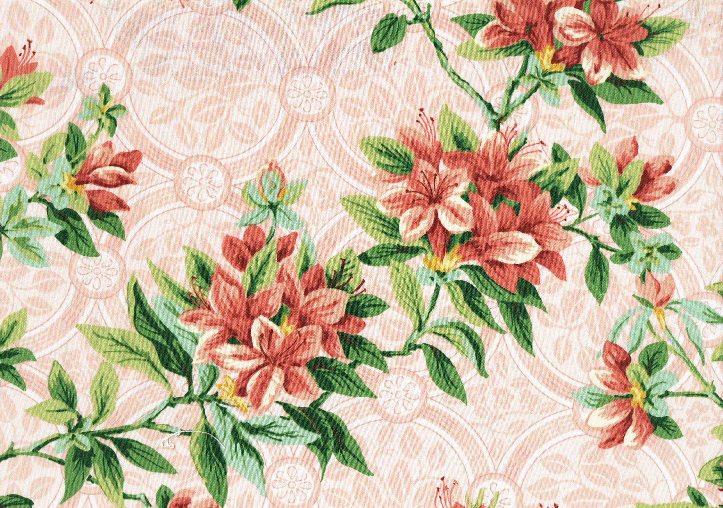 Duralee Fabric Sag Harbor Branch Cotton Floral   Drapery Upholstery