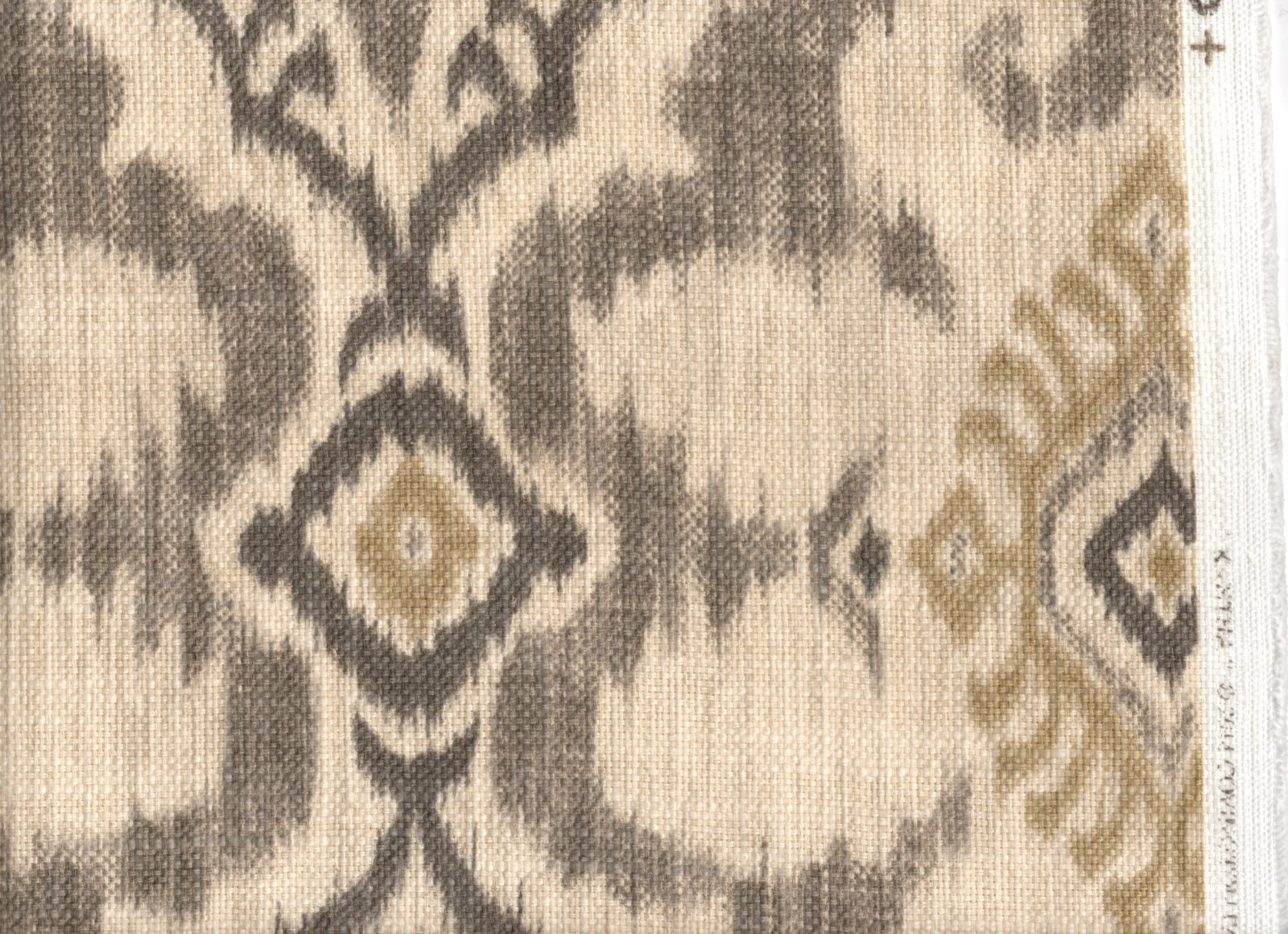 5 Yds Covington Fabric Kantha Raffia Cotton Blend Drapery Upholstery