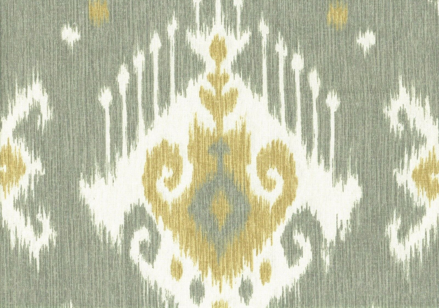 3 Yds Magnolia Home Fabric Christine Bray Gray Gold Ikat  Drapery Upholstery 