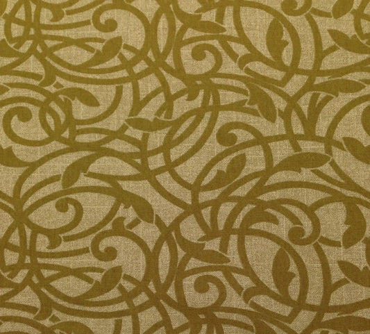 8 Yds Richloom Fabric  Olina Shades of Gold Cotton Drapery  Upholstery