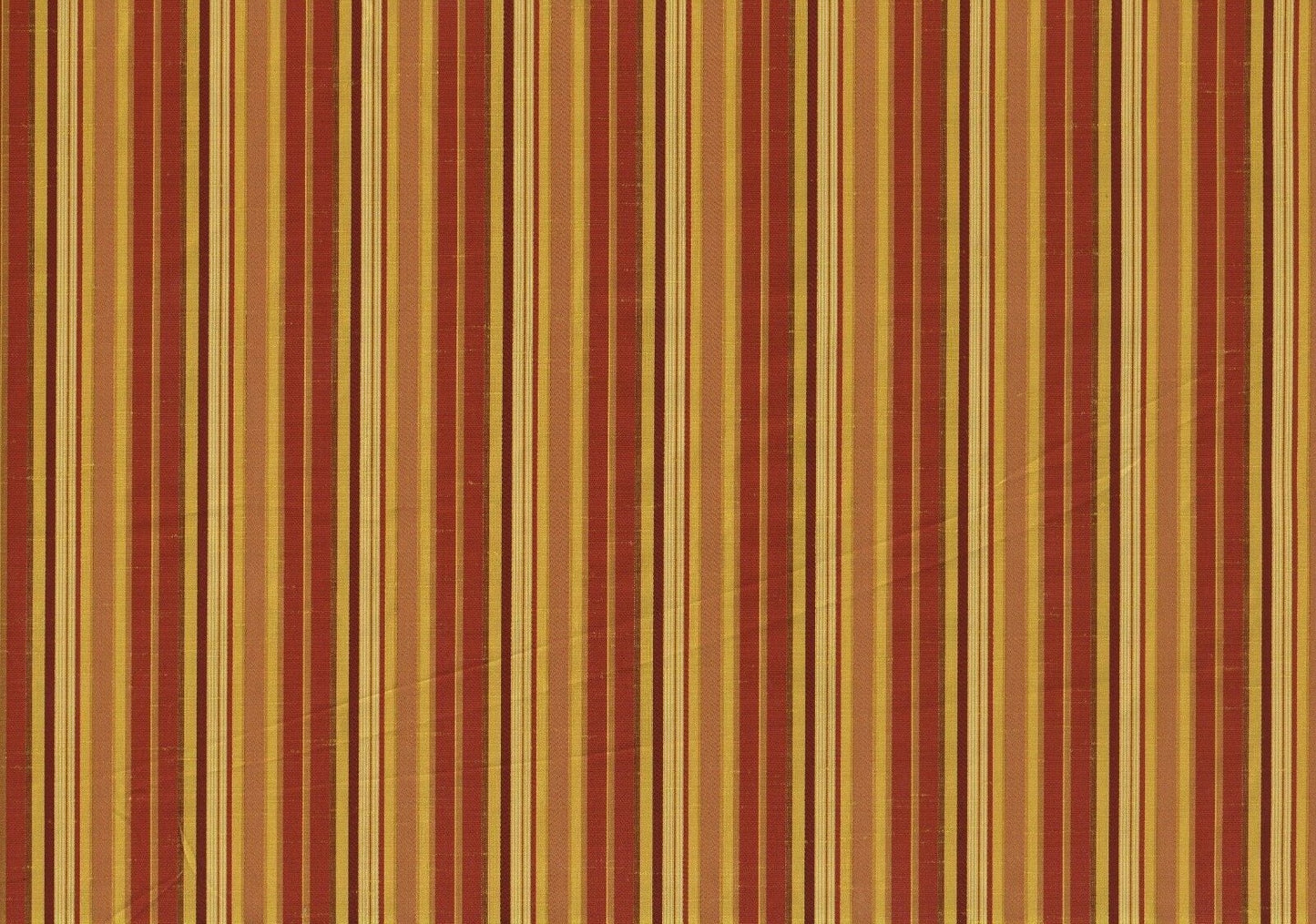 4 Yards Richloom Fabric Cinnamon Gold Stripe  Drapery Upholstery