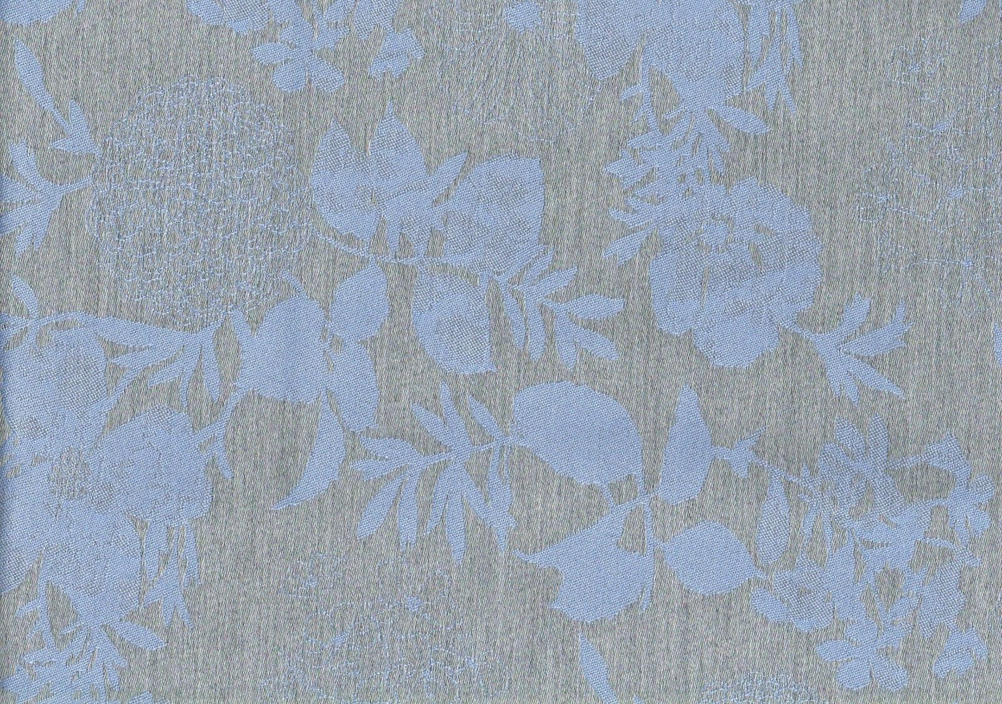 5 Yds Sunbrella Fabric  Robin Egg Blue Brown  Woven Acrylic   Upholstery
