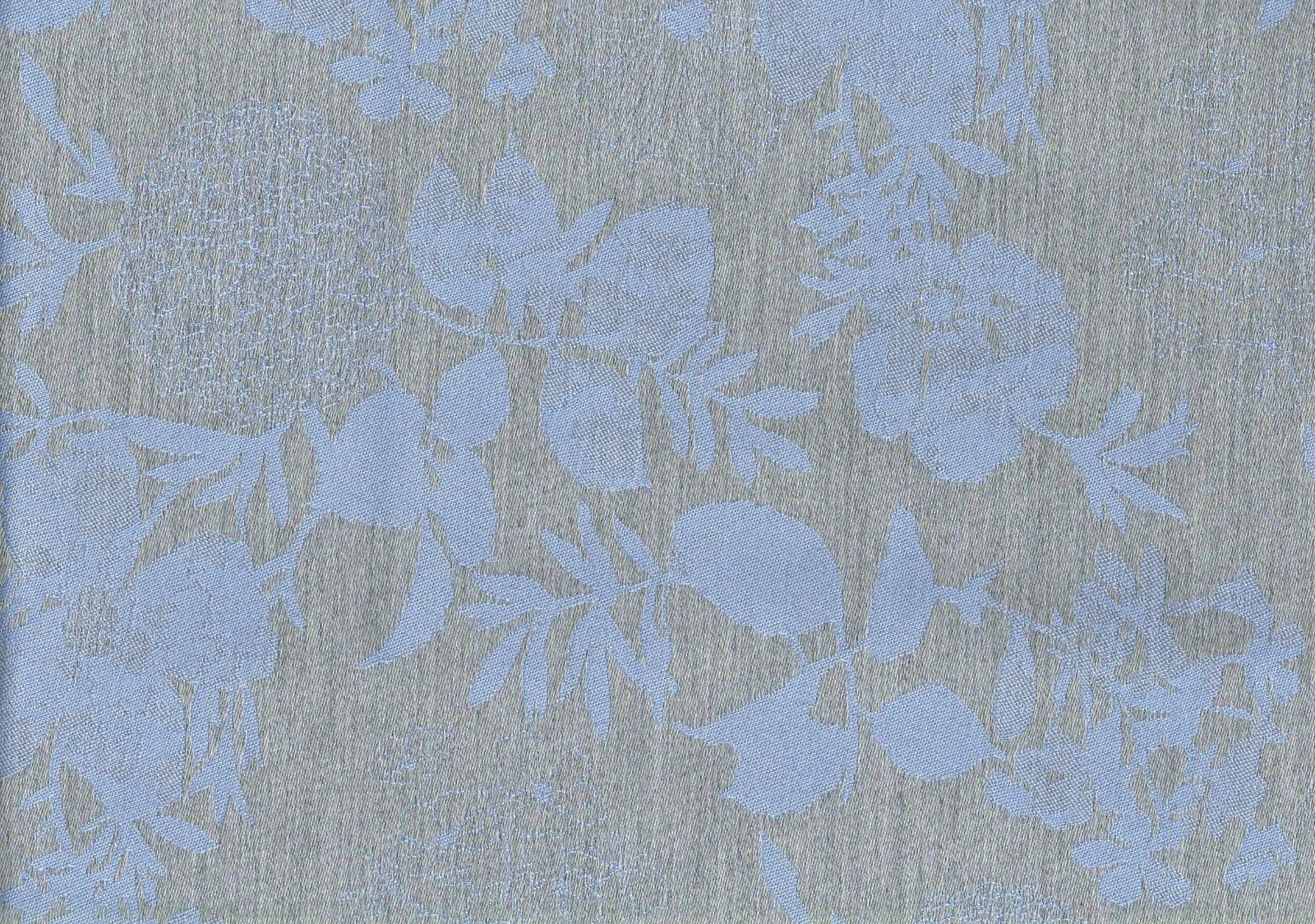 5 Yds Sunbrella Fabric  Robin Egg Blue Brown  Woven Acrylic   Upholstery