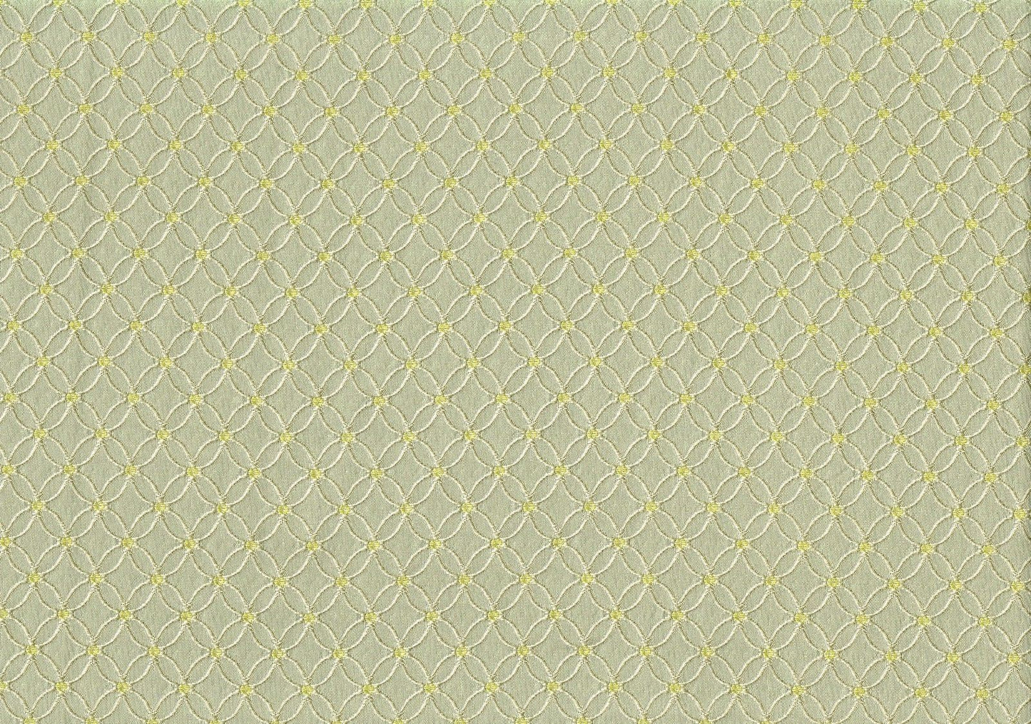 Waverly Fabric On the Web Platinum Green Yellow  Woven  Drapery Upholstery  
