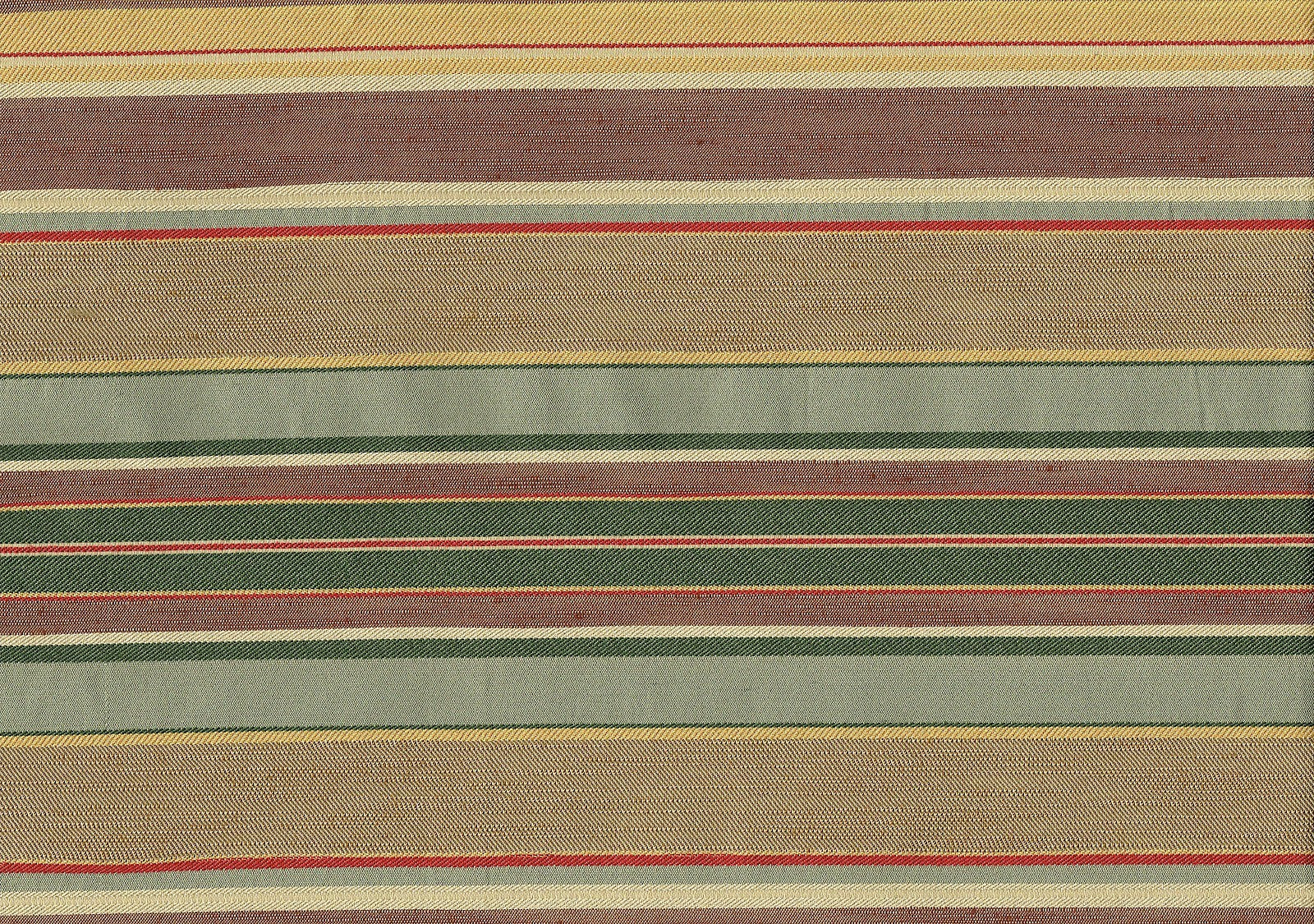 Designer Fabric Brown Gold Red Beige Mauve Stripe Drapery Upholstery 