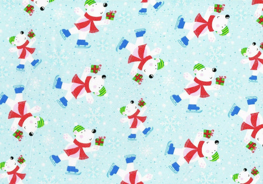 Christmas Fabric 100% Cotton Snoopy Blue Red White  Drapery Upholstery 