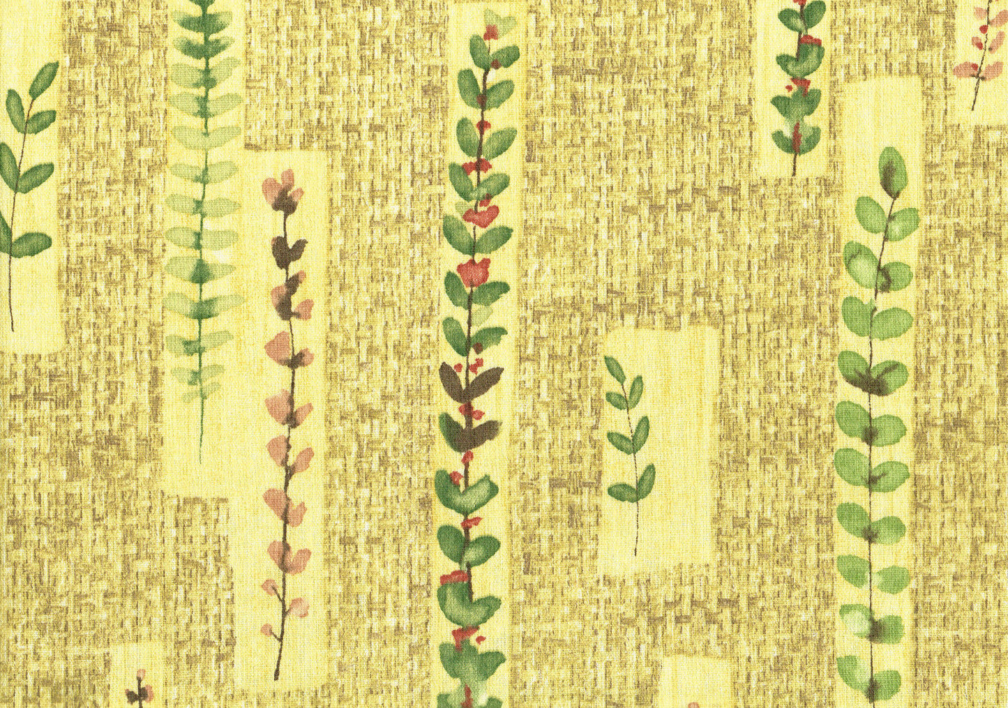 Covington Fabrics Yellow Green Red Brown  Cotton Drapery Upholstery